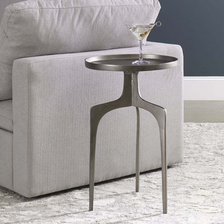 Uttermost Kenna Nickel Accent Table
